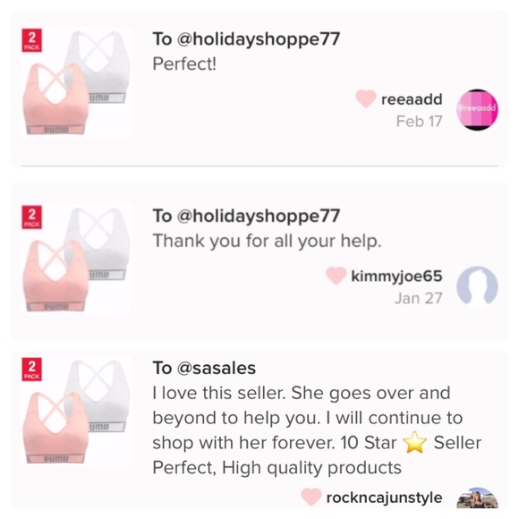 New Puma Women's Seamless Sports Bra 2 Pack - Picture 6 of 8